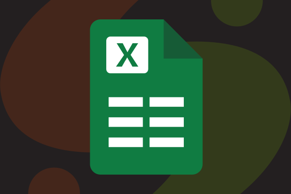A stylized illustration of the Microsoft Excel logo, featuring a green spreadsheet icon with a white “X” on a dark abstract background.